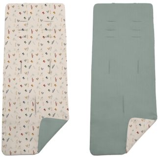 Colchoneta Reversible Serker Pajaritos Verde