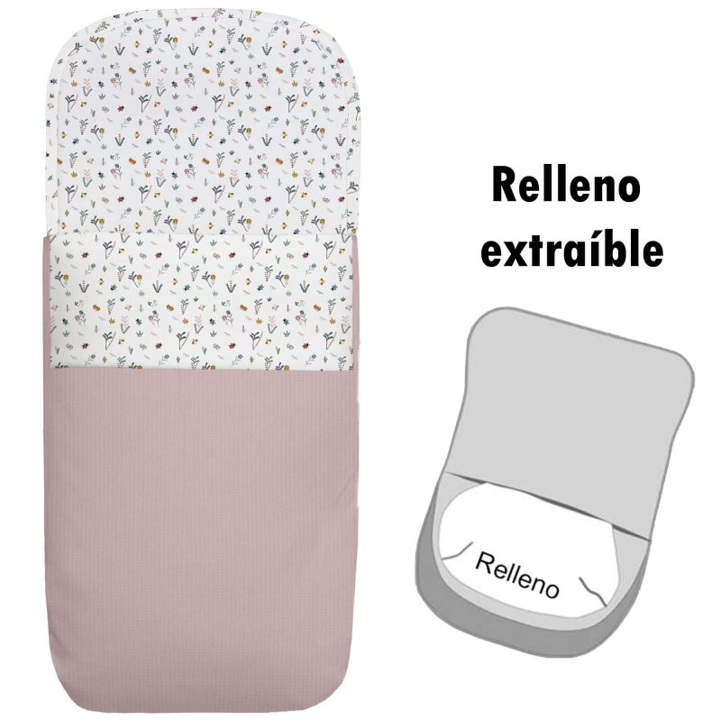 Sacos para Capazo Serker Mariquitas Rosa