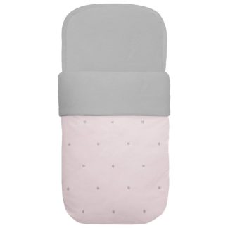 Saco Capazo Piqué Rosa con Bordado Estrellas