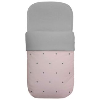 Sacos Capazo en polipiel rosa con bordado de bodoques