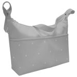 Bolsos Polipiel Gris con bordado de estrellas