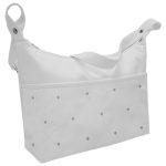 Bolsos Blanco con bordado de estrellas