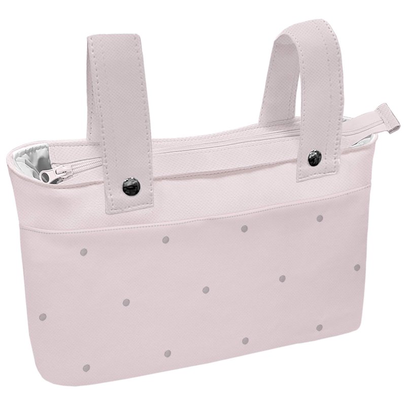Bolsos Polipiel Celeste con bordado de bodoques