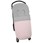 Sacos silla en polipiel rosa con bordado de topitos al color de la funda