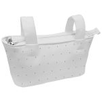 Bolsos Blanco con bordado de topitos