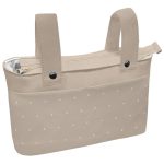 Bolsos Camel con bordado de topitos