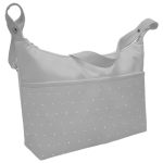 Bolsos Gris con bordado de topitos