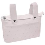 Bolsos Rosa con bordado de topitos