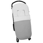 Sacos silla piqué gris con bordado de topitos al color de la funda