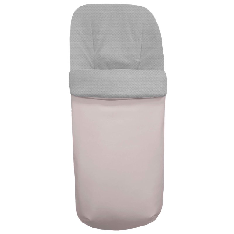 Sacos silla en polipiel lisa rosa interior en gris