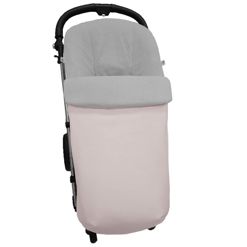 Sacos silla en polipiel lisa rosa interior en gris