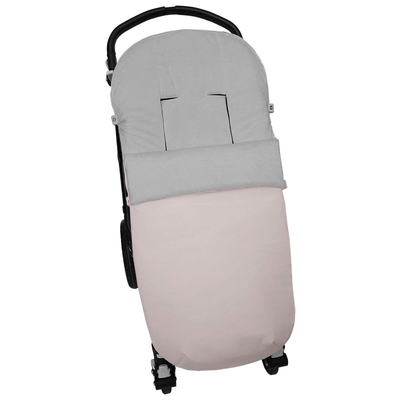 Sacos silla en polipiel lisa rosa interior en gris