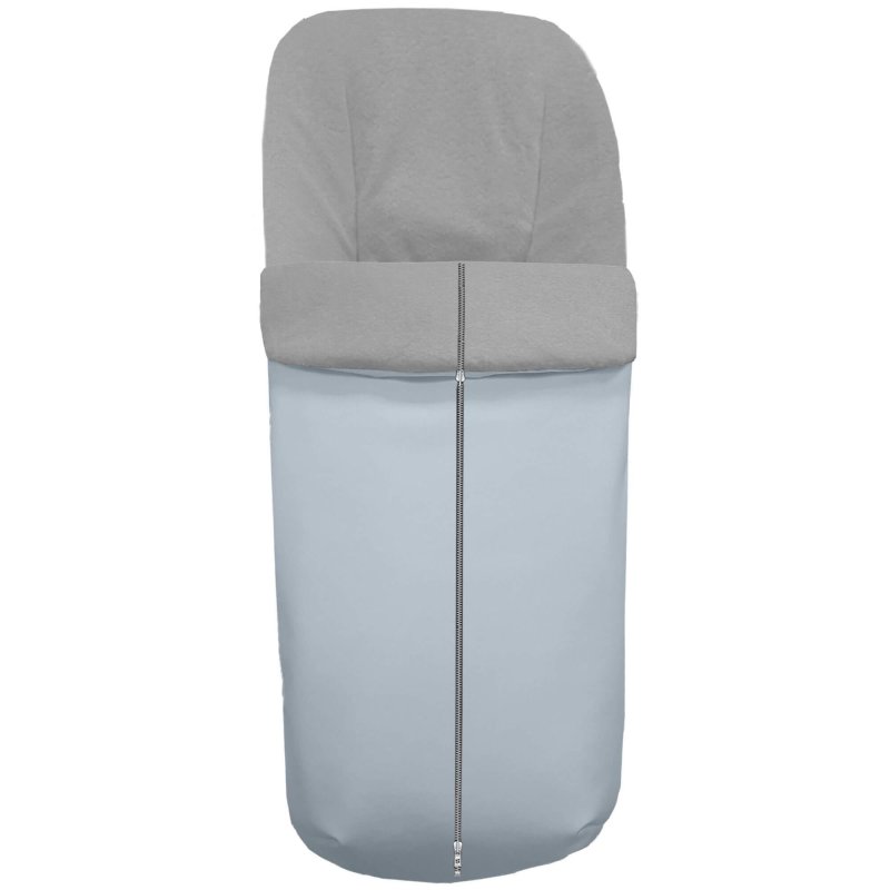 Sacos silla en polipiel lisa celeste interior en gris