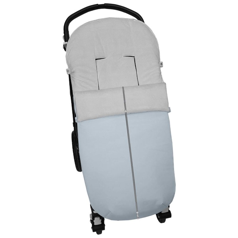 Sacos silla en polipiel lisa celeste interior en gris