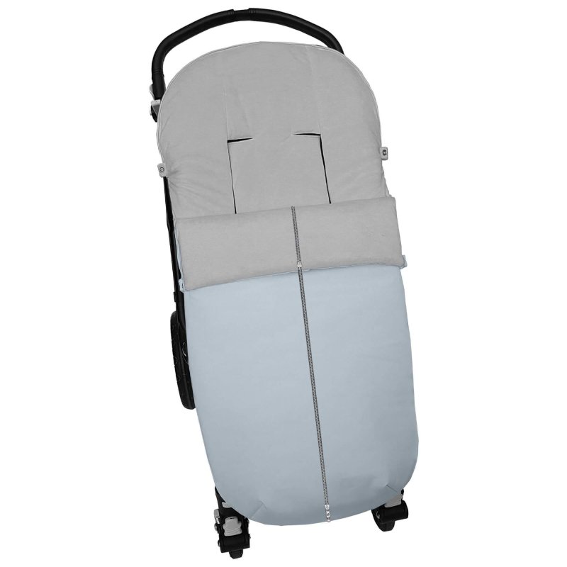 Sacos silla en polipiel lisa celeste interior en gris
