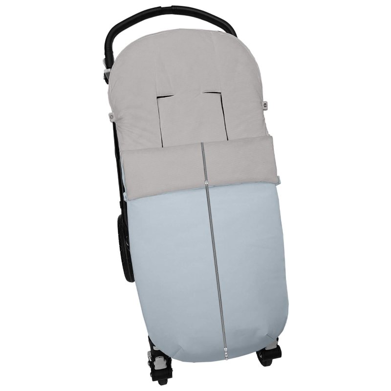 Sacos silla en polipiel lisa celeste interior en gris