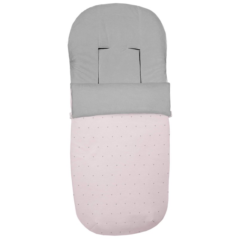 Sacos silla piqué rosa con bordado de topitos gris