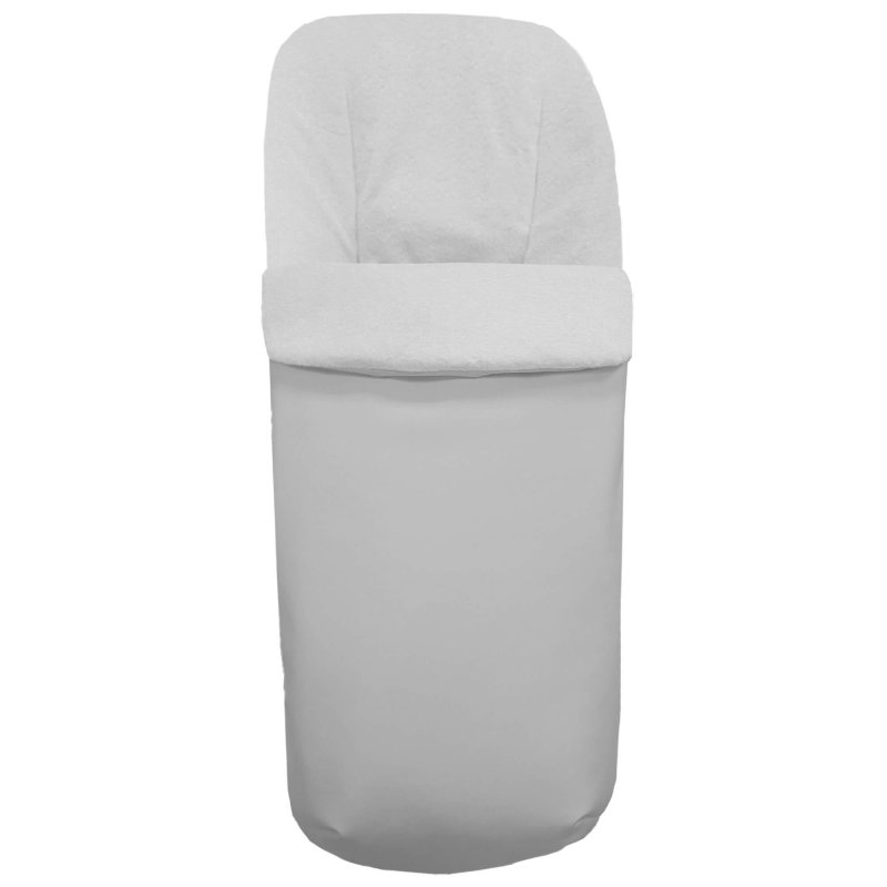 Sacos silla en polipiel lisa gris interior en blanco
