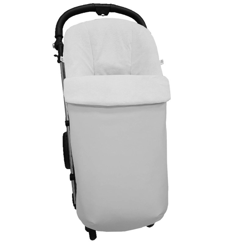 Sacos silla en polipiel lisa gris interior en blanco