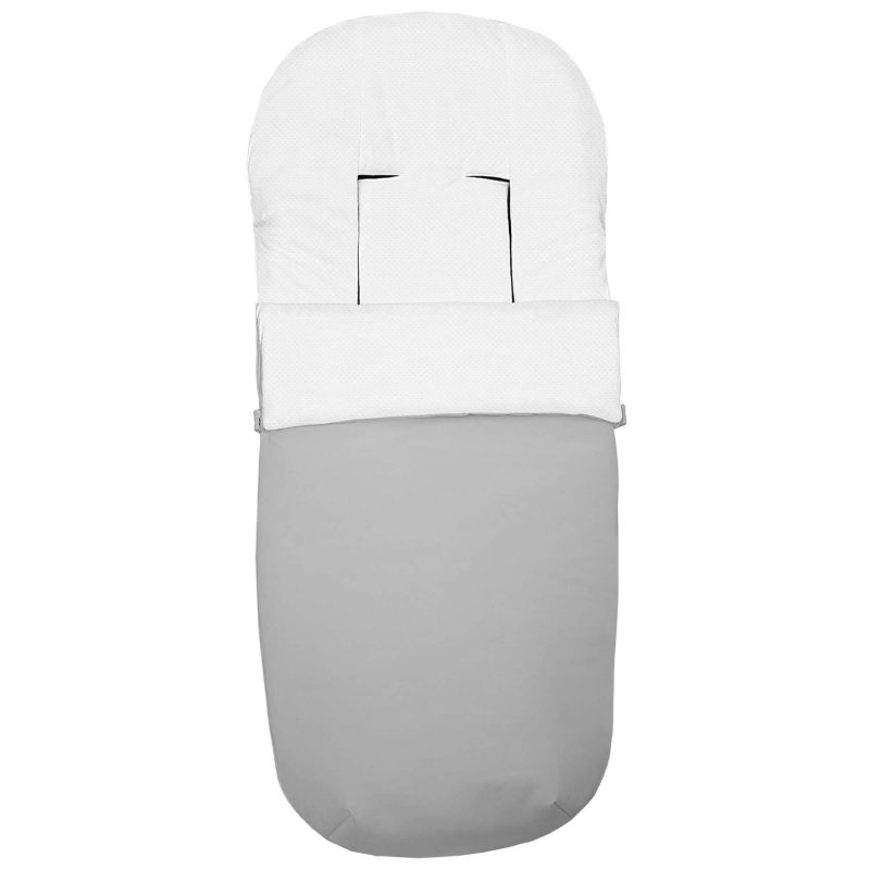 Sacos silla en polipiel lisa gris interior en blanco