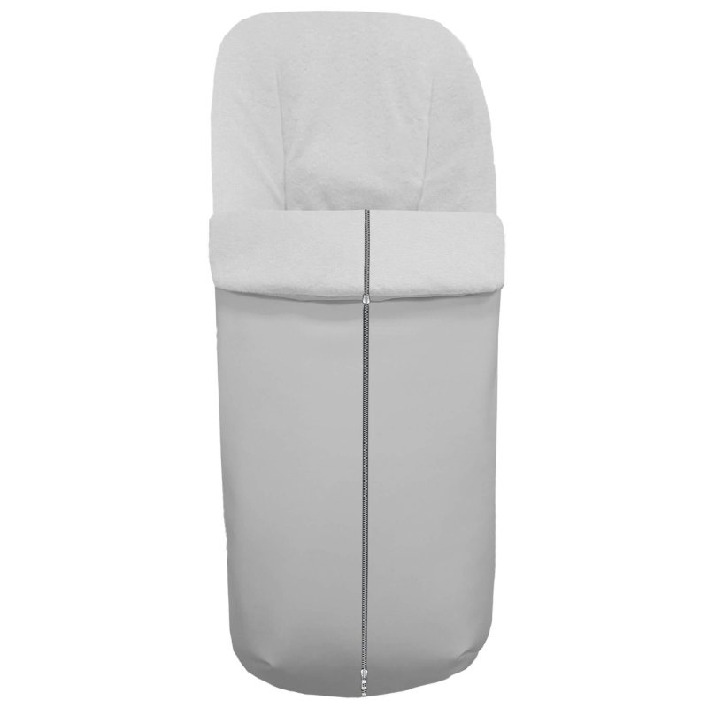 Sacos silla en polipiel lisa gris interior en blanco