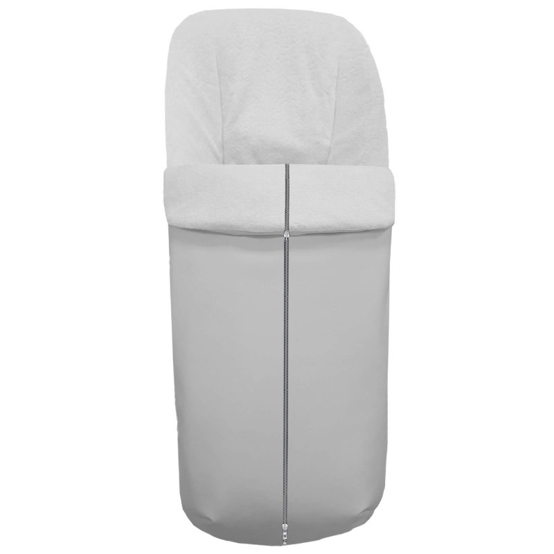 Sacos silla en polipiel lisa gris interior en blanco