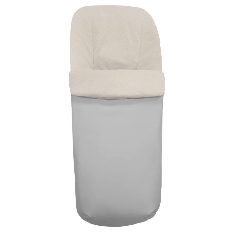 Sacos silla en polipiel lisa gris interior en crudo