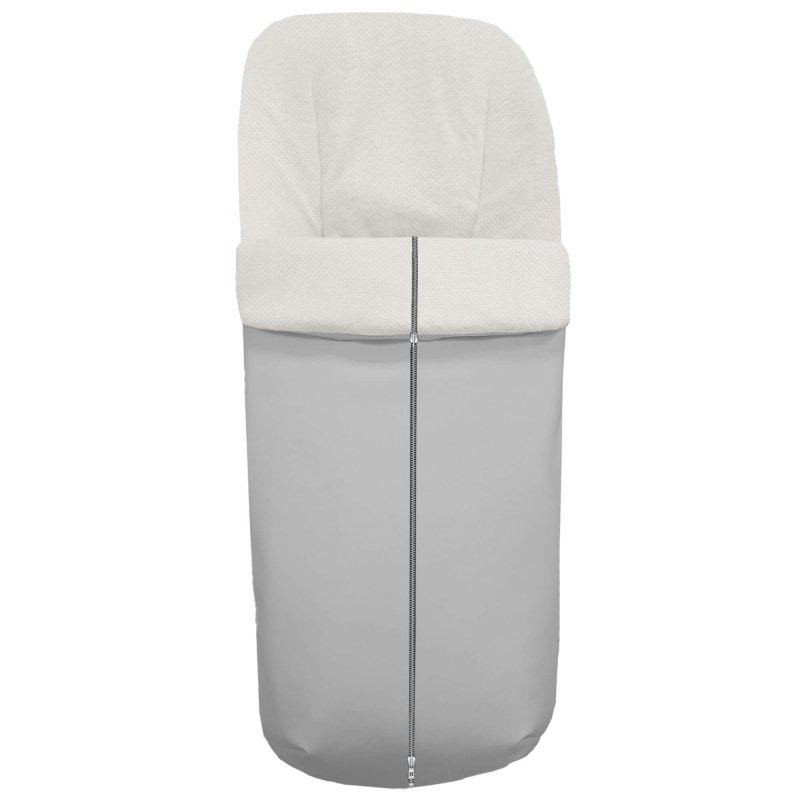 Sacos silla en polipiel lisa gris interior en crudo