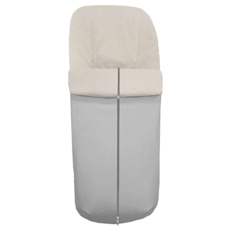 Sacos silla en polipiel lisa gris interior en crudo