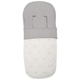 Sacos silla piqué crudo con bordado de estrellas al color de la funda
