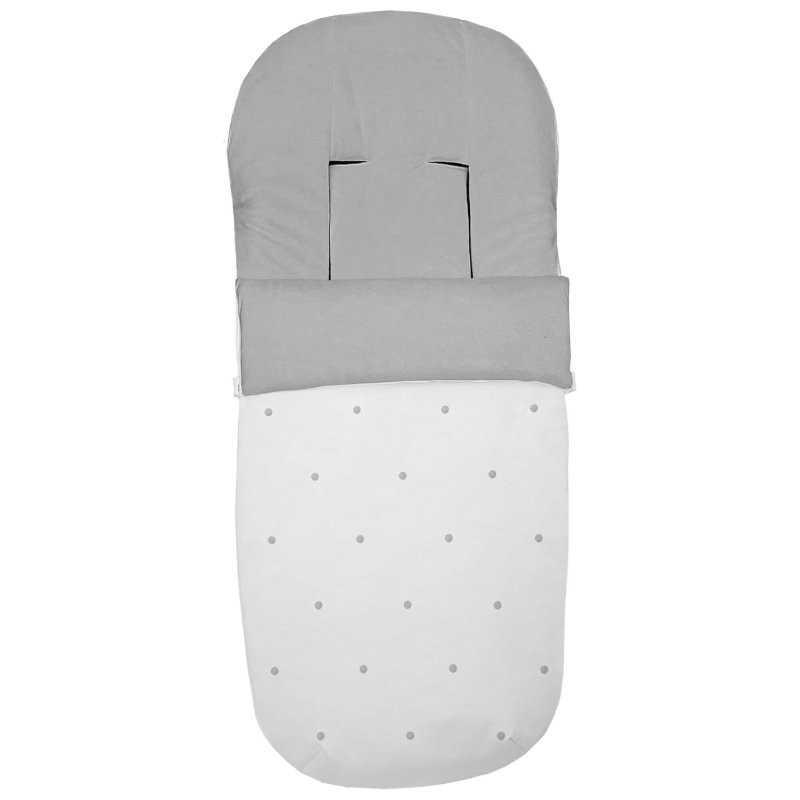 Sacos silla piqué blanco con bordado de bodoques gris