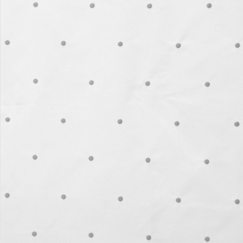 Sacos silla piqué blanco con bordado de bodoques gris