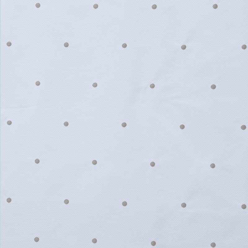 Sacos silla piqué celeste con bordado de bodoques gris