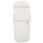 Sacos silla piqué crudo con jaretas, bordado de topitos y puntilla