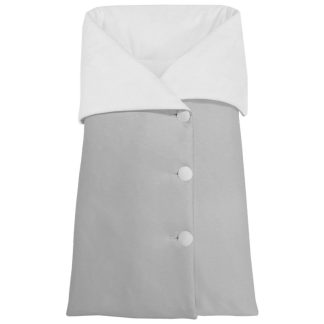 Sacos Cruzados pelo gris, interior en pelo o piqué de algodón en liso
