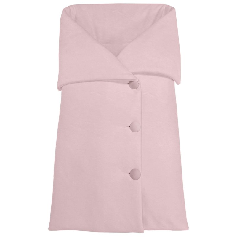 Sacos Cruzados pelo rosa, interior en pelo o piqué de algodón en liso