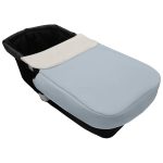 Colchas universales para capazo en polipiel celeste lisa, elige el color y tejido para el babero