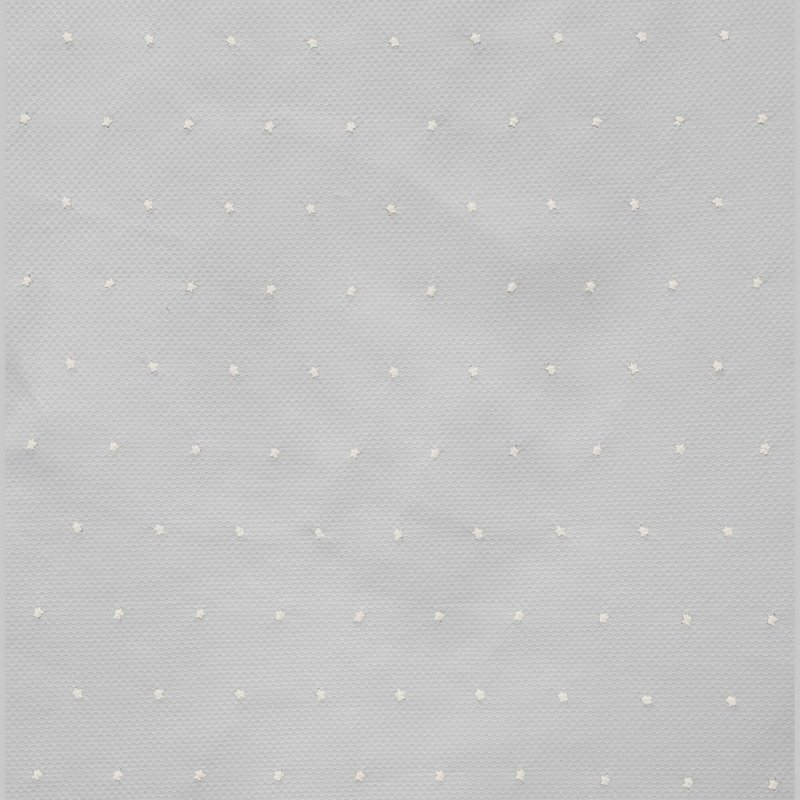 Interiores de Capazo Universal Piqué Gris Bordado Estrellitas