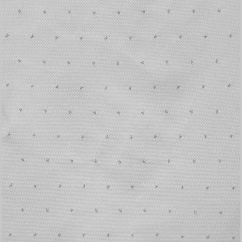 Interiores de Capazo Universal Piqué Gris Bordado Estrellitas