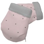 Guantes Polipiel Rosa con Bordado de Bodoques para el interior tejidos de piqué o pelo corto