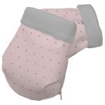 Guantes Polipiel Rosa con Bordado de Estrellitas para el interior pelo corto o piqué de algodón