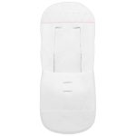 Fundas silla en piqué blanco con puntilla  picos y bordado de topitos