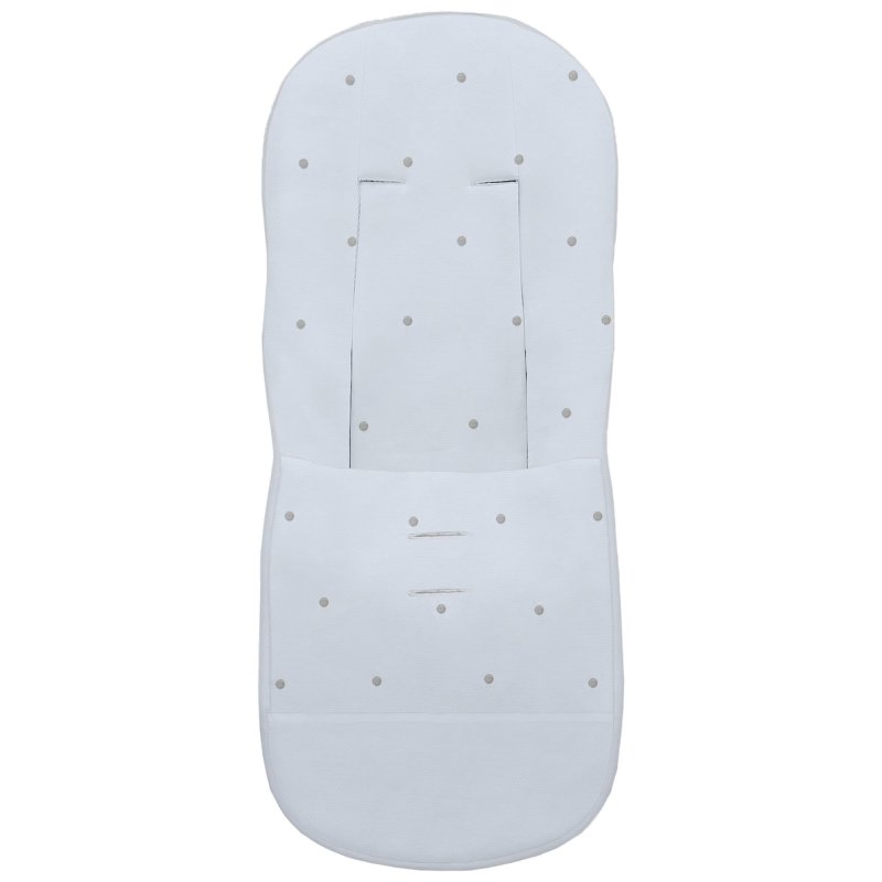 Fundas silla en piqué celeste con bordado de bodoques