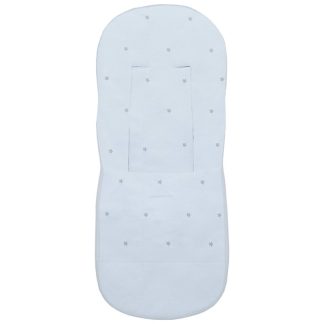 Fundas silla en piqué celeste con bordado de estrellas
