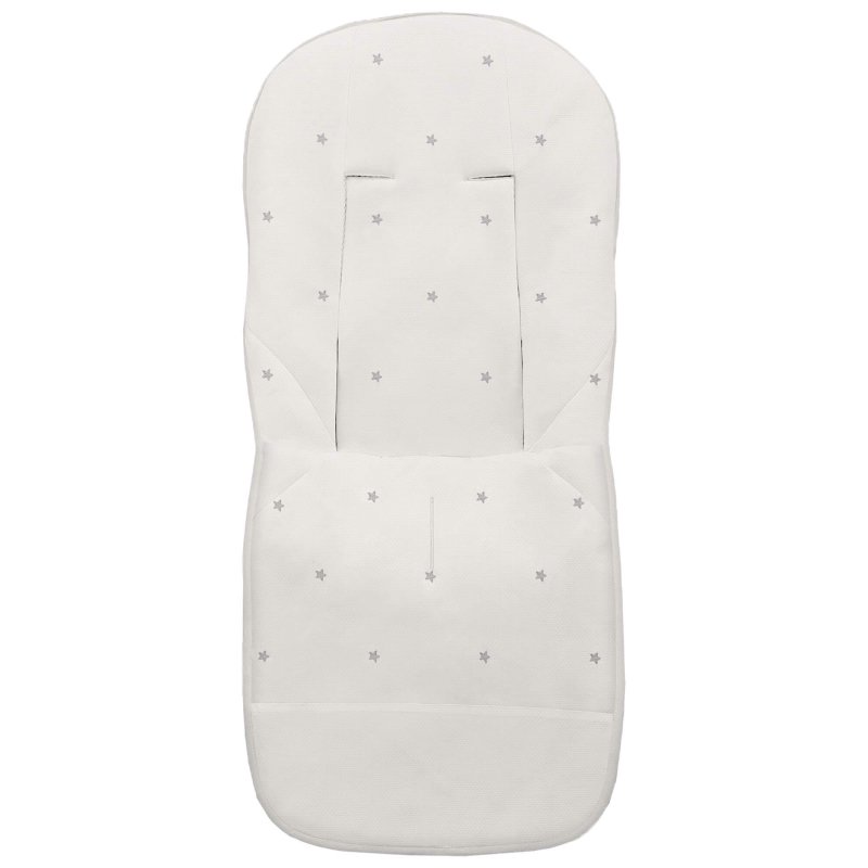 Fundas silla en piqué crudo con bordado de estrellas