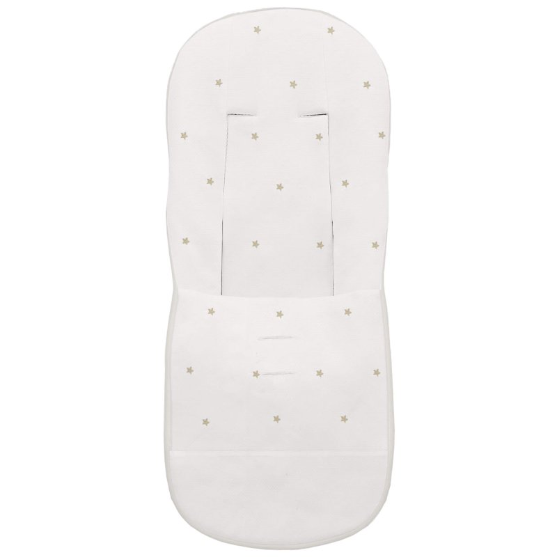 Fundas silla en piqué crudo con bordado de estrellas