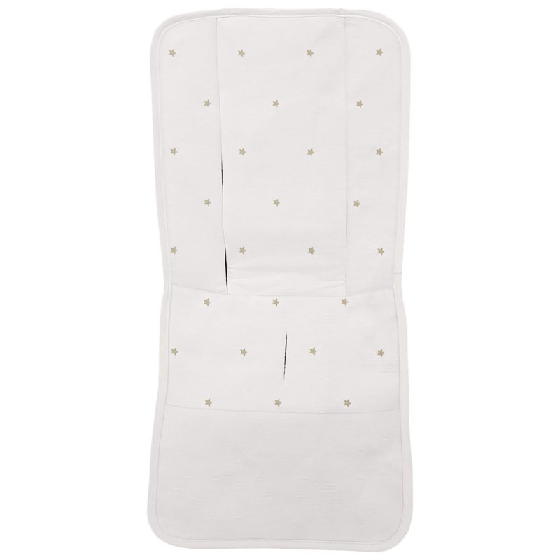 Fundas silla en piqué crudo con bordado de estrellas