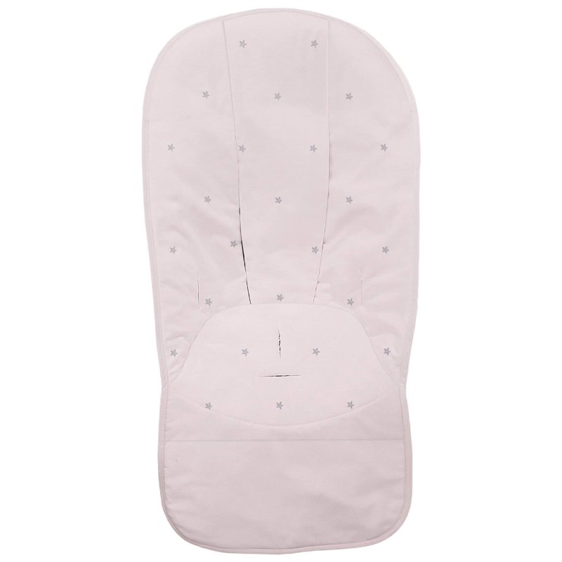 Fundas silla en piqué rosa con bordado de estrellas
