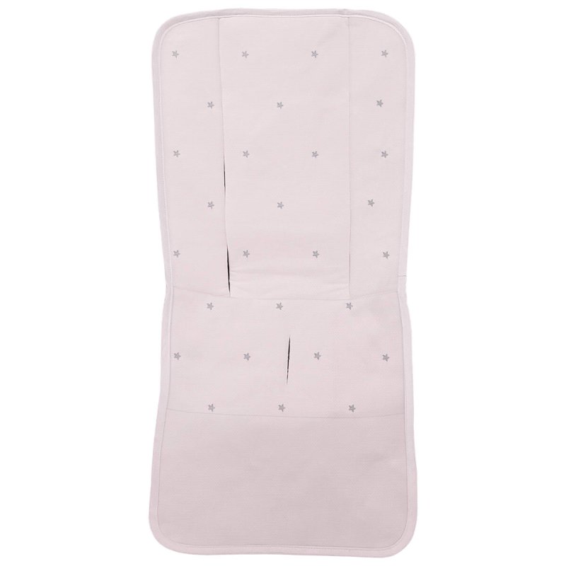 Fundas silla en piqué rosa con bordado de estrellas