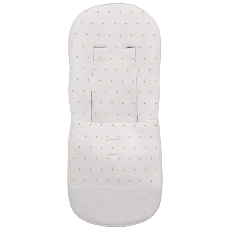 Fundas silla en piqué crudo con bordado de estrellitas